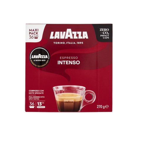 3x Lavazza Espresso INTENSO 36 capsule compatibile A Modo Mio 36 capsules de café compatibles Modo Mio 270g