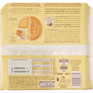 Mulino Bianco Baiocchi Nocciolatte Lait de noisette 8x168g – Biscuits italiens à la crème de lait de noisette – Sans huile de palme – Originaire d'Italie + Italian Gourmet polpa 400g