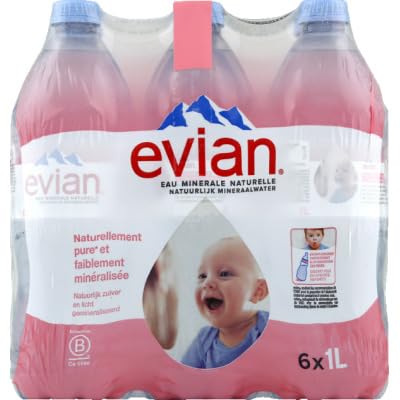 Evian Eau Minérale Naturelle Pack De 6 Bouteilles X 1 L