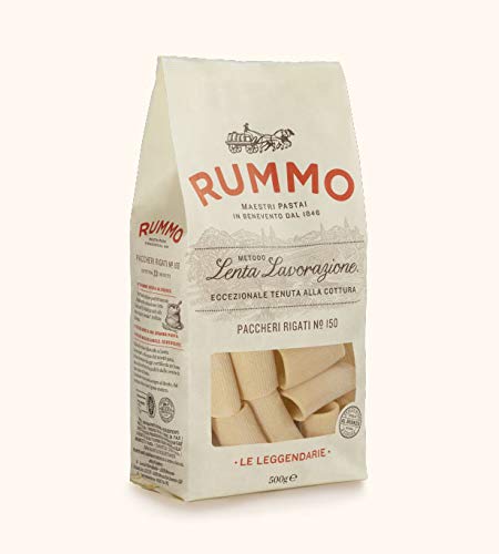 Rummo - Ligne Légendaire - Paccheri Rigati N.150 Bronze Dessiné - 12 Paquets De 500 G