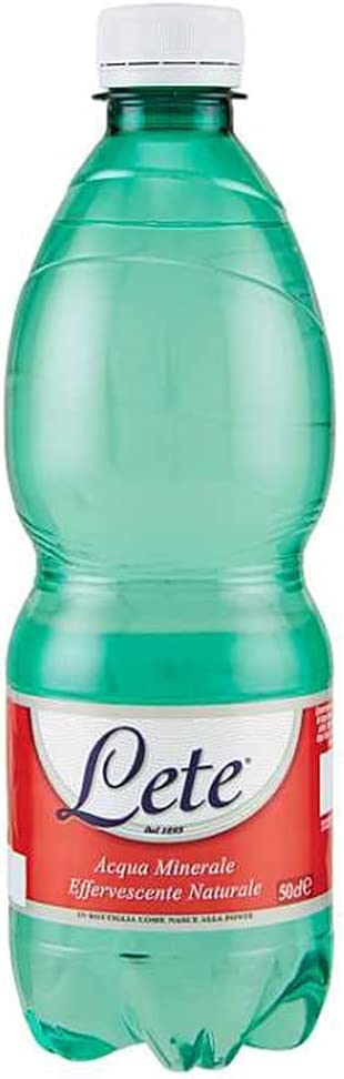 Lete Acqua Minerale Effervescente Lot De 24 Eaux Minérales Naturelles Scintillantes 0,5 L Eau Italienne