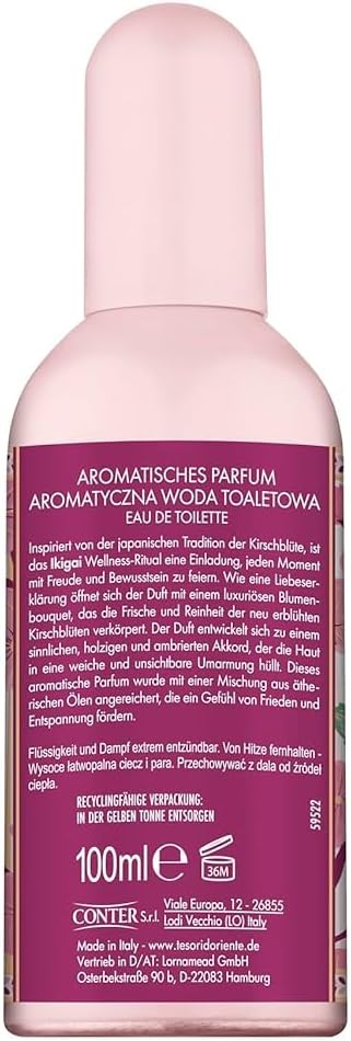 Tesori D'oriente Ikigai 100ml, parfum floral aromatique 3x 100ml