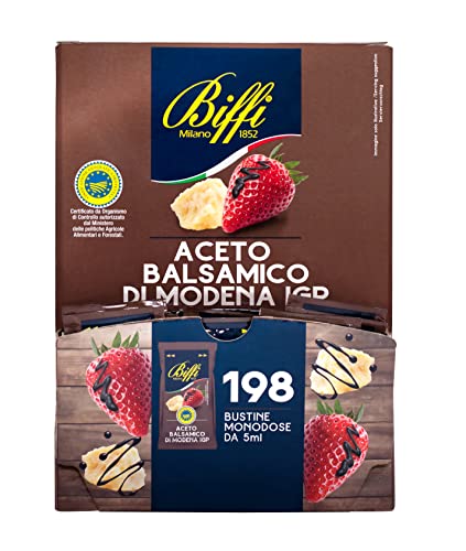 Biffi Aceto Balsamico Di Modena Igp Monodose 198 Bustine Monoporzione Da 5 Ml