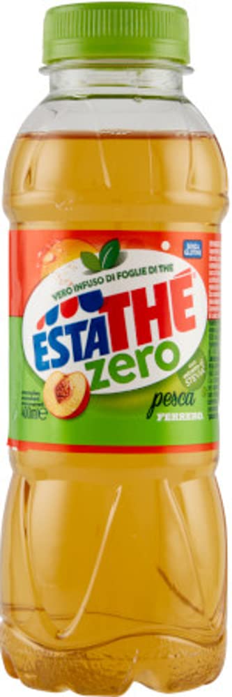 Ferrero Estathe Pesca Zero Lot De 24 Thés Glacés À La Pêche – Infusion Boisson Rafraîchissante Sans Sucre 40 Cl Avec Extrait De Stévia