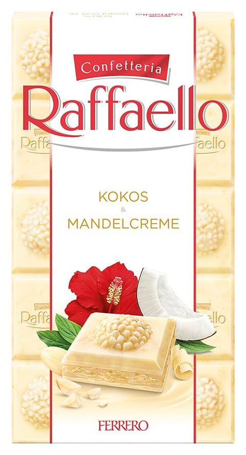 Ferrero Raffaello Crema Di Mandorle E Cocco Chocolat Blanc Farci À La Crème D'amande Et Noix De Coco 90 G