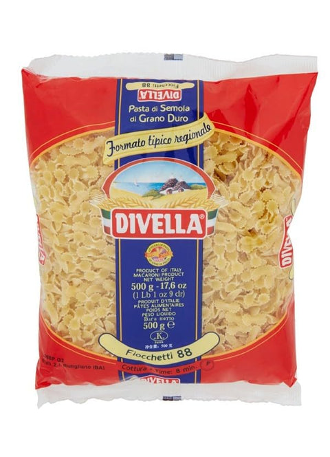 Divella Pâtes De Semoule De Blé Dur Fiocchetti 88 Gr 500 X 24