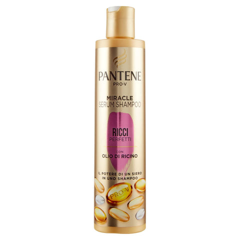 Pantene Pro-V Shampooing Professionnel Pour Cheveux Bouclés, Miracle Sérum, Shampooing Kératine Pour Cheveux Bouclés, Crêpes, Rebelles, Apporte Des Boucles Parfaites 250 Ml