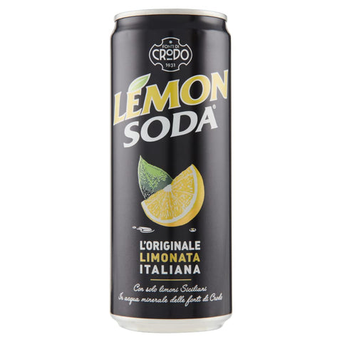 Campari Group Lemon Soda Lot De 24 Bouteilles De Soda Au Citron Italien Limonata + Polpa Gourmet Italien 330 Ml