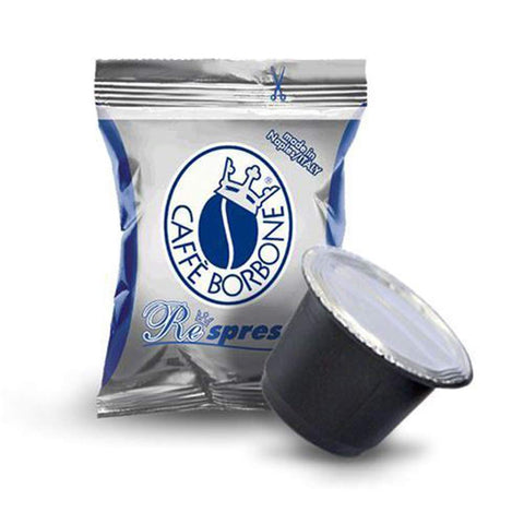 Caffé Borbone - Respresso Blu - Lot De 400 Capsules De Café Compatibles Avec La Machine À Café Nespresso