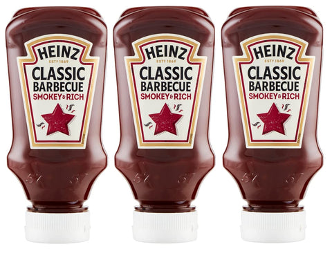 Heinz Salsa Classic Lot De 3 Sauces Pour Barbecue Smoky & Rich Bbq 260 G Idéal Pour Griller Et Préparer Des Pommes De Terre