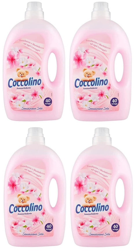 Coccolino Ammorbidente Diluito Sensazione Seta Lot De 4 Adoucissants Dilués 40 Lavages 3lt
