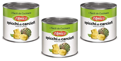 D'amico Carciofi A Spicchi Lot De 3 Artichauts En Coins 2500 G