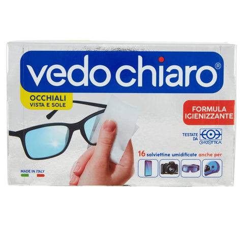 Vedochiaro Occhiali Nettoyant pour vitres 16 lingettes nettoyantes pour lunettes nettoyant pour lunettes 12 paquets + Italian Gourmet polpa 400gr
