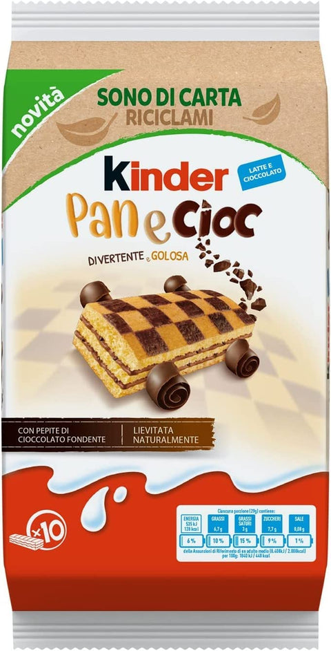 Lot De 6 Gâteaux Pour Enfants Ferrero Panecioc Avec Barres De Biscuits Au Chocolat 290 G