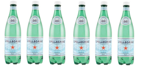 San Pellegrino Acqua Lot De 6 Bouteilles D'eau Minérale Pet D'italie 75 Cl