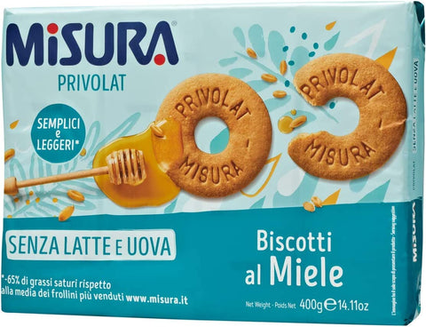 Lot De 3 Biscuits Misura Privolat Avec Miel Sans Lait Et Œufs 400 G Biscuits