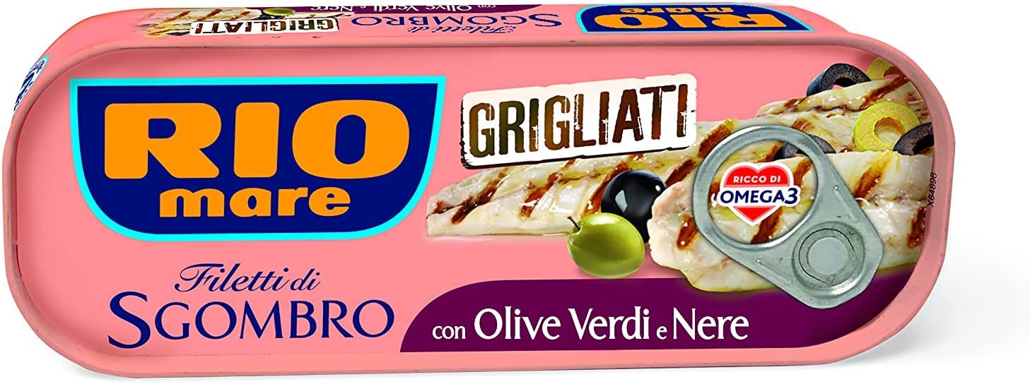 RIO MARE Makrelenfilets In Natur – 120 G Dose, Gegrillt, Made In Italy