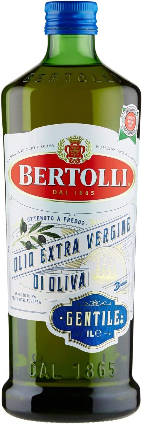 Bertolli Gentile Lot De 3 Huiles D'olive Extra Vierges De 1 L Olio Extra Vergine