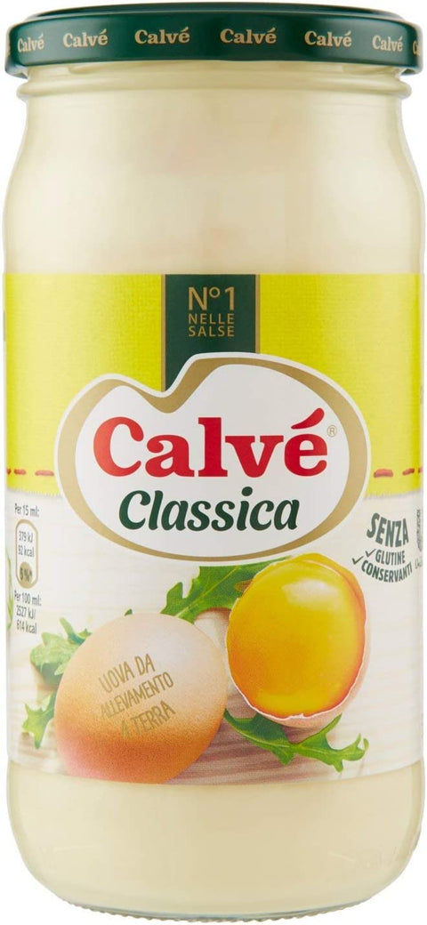 Calve Calve Classic Mayonnaise Mayo Classic Sauce Sauce En Verre 500 Ml