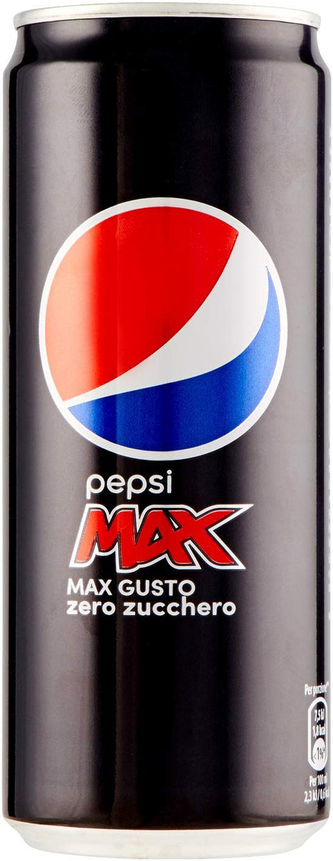 Pepsi Cola Max Gusto Zero Zucchero Lot De 48 Boîtes De Boissons Gazeuses 330 Ml