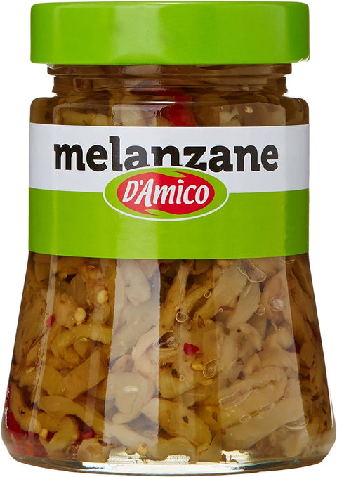 D'amico Melanzane A Filetti Lot De 3 Filets D'aubergine En Verre Taille 280