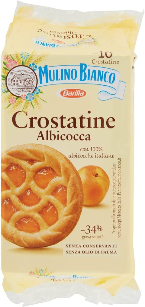 Mulino Bianco Gâteau Crostatina Albicocca Biscuits Brioche Abricot 400 G Cookies