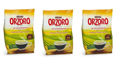 Lot De 3 Sachets D'orge Torréfiée Solubles Nestlé Orzoro Orzo Tostato Solubile De 200 G