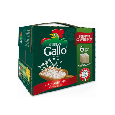 Riz Arborio Valisette 6 X 1 Kg Riso Gallo