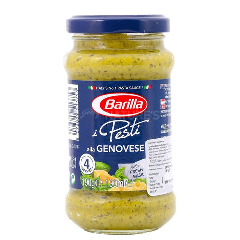 Barilla Délicieux Italien Traditionnel Basilic Pesto Alla Genovese Sauce (190 G)