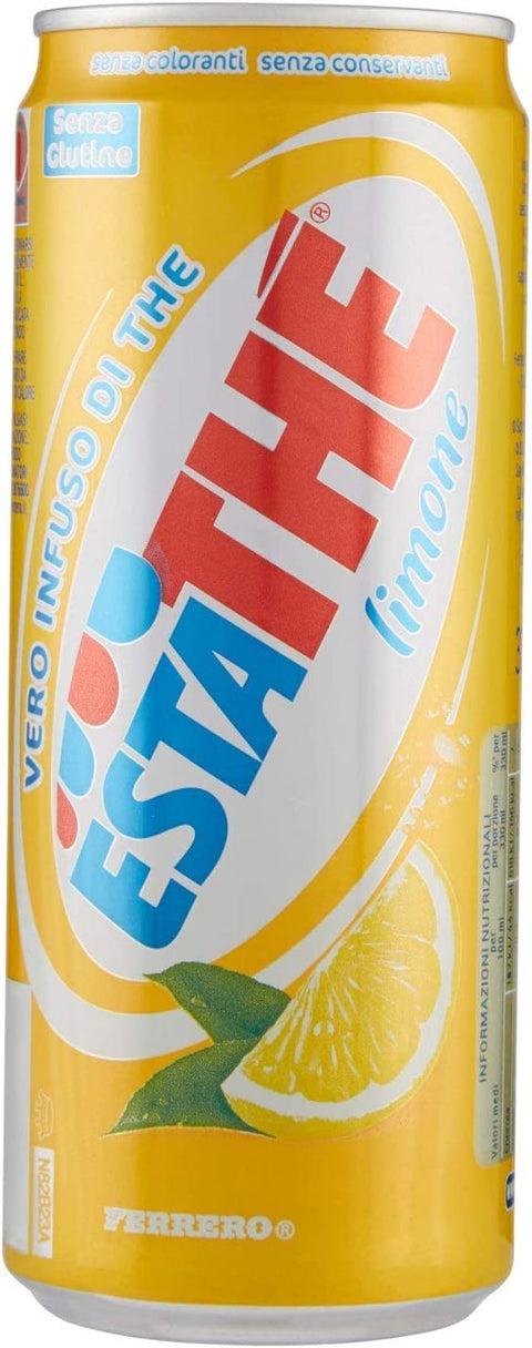 Ferrero Lot De 24 Boîtes De Thé Glacé Au Citron Et Citron Vert 330 Ml