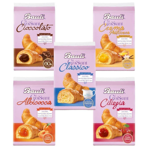 Bauli Cornetti Croissant Brioche Biscuits Avec Crème Custard Italie Lot De 5