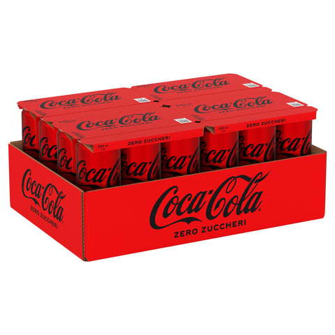 Lot De - 24 Cola Zero Canette 33 Cl Sans Sucres