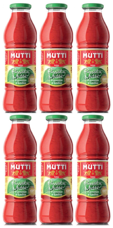 Mutti Passata Di Pomodoro Al Basilico (6 X 700 G)