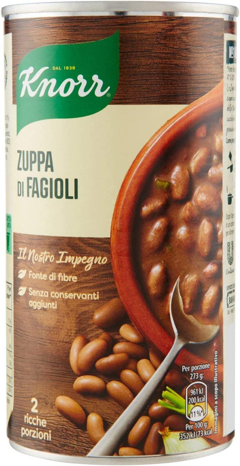 Knorr Zuppa Di Fagioli Lot De 3 Soupe Aux Haricots 500 Ml Cuit Lentement