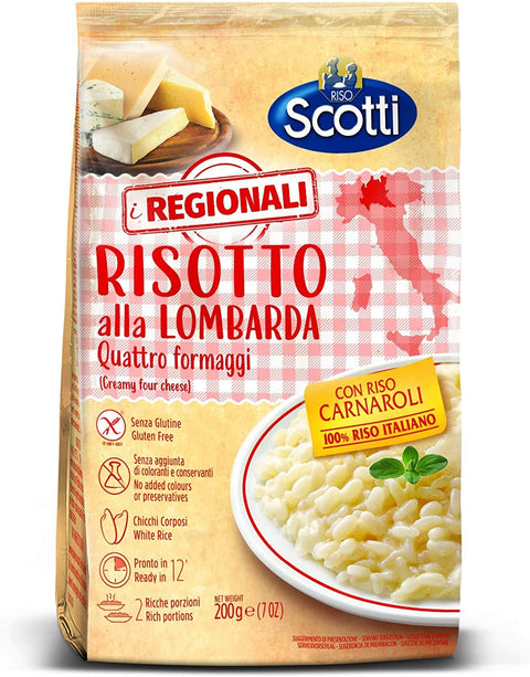 Riso Scotti Risotto Alla Lombarda Ai Quattro Formaggio Risotto Avec Quatre Fromages 200 G