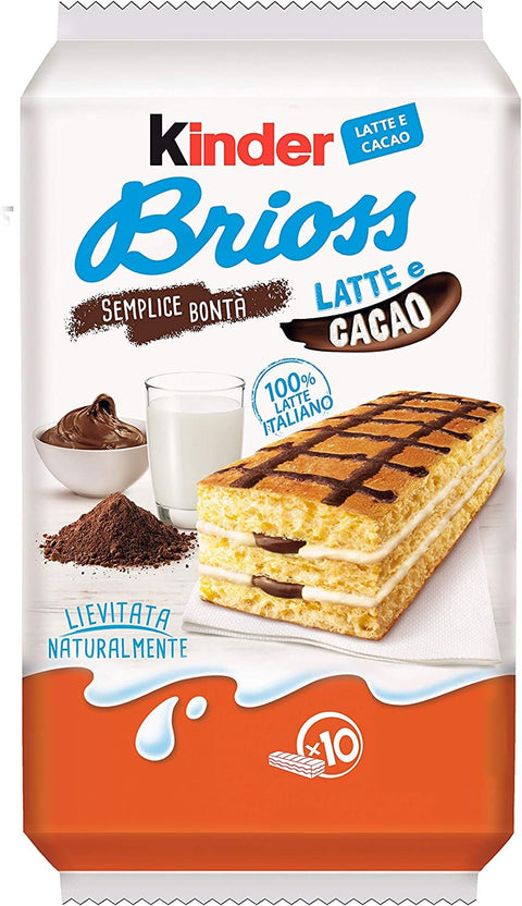 Lot De 6 Barres À Biscuits Ferrero Brioss Pour Enfant Avec Lait Et Cacao 10 X 30 G