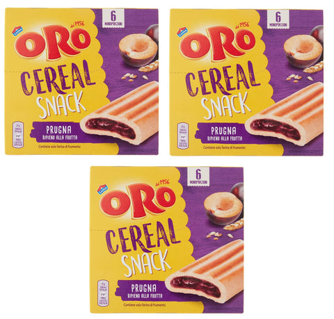 Oro Saiwa Cereal Snack Prugna Cereal Biscuits Avec Garniture Aux Prunes 162 G