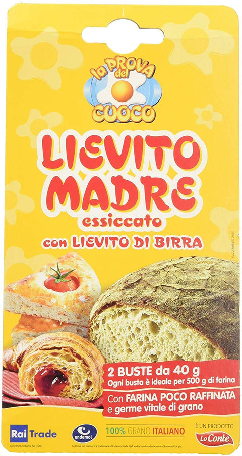 Lo Conte Lievito Lot De 3 Sachets De 40 G De Pain Et De Croissa
