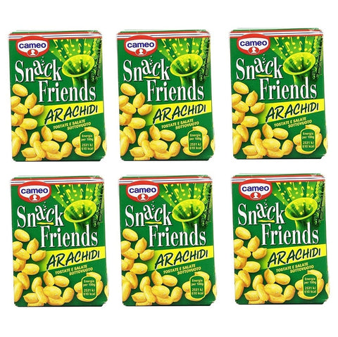 Cameo Snack Friends Arachidi Tostate E Salate Lot De 6 Cacahuètes Grillées Et Salées 40 G