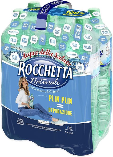 Rocchetta Acqua Minerale Naturale Naturale Eau Minérale Pet 1,5 L Eau Italienne