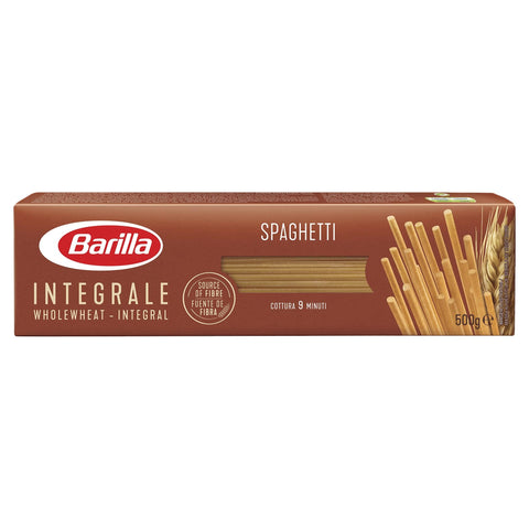 Barilla Integrale - Spaghetti À La Semoule De Blé Dur Complet Source Naturelle De Fibres - 500 G