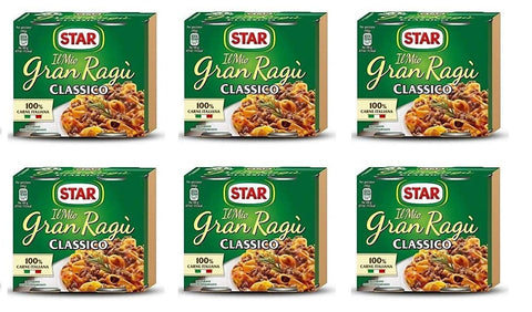Il Mio Gran Ragù Star Classico Lot De 6 Sauces Tomates Pour Pâtes (2 X 180 G)