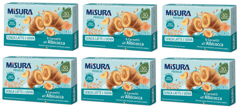Misura Privolat Cornetti All'albicocca Senza Latte E Uova Croissants Avec Remplissage D'abricot Sans Lait Ni Œuf 290 G