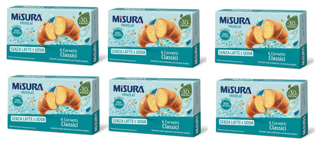 Misura Privolat Cornetti Classici Senza Latte E Uova Lot De 6 Croissants Classiques Sans Lait Ni Œuf (6 X 40 G) 240 G