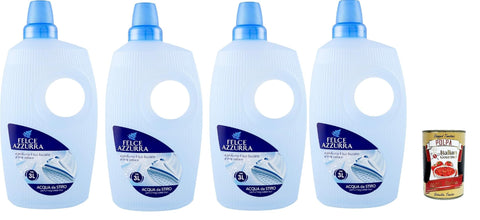 Felce Azzurra Acqua Profumata Per Ferro Da Stiro Lot De 4 Flacons D'eau Parfumée Pour Fer À Repasser 1000 Ml + Italian Gourmet Polpa 400 G