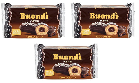 Motta Buondì Cioccolato Snack Dolce Da Forno Con Farcitura Al Cioccolato - Friandises Sucrées Au Chocolat (6 X 46 G) - 276 G