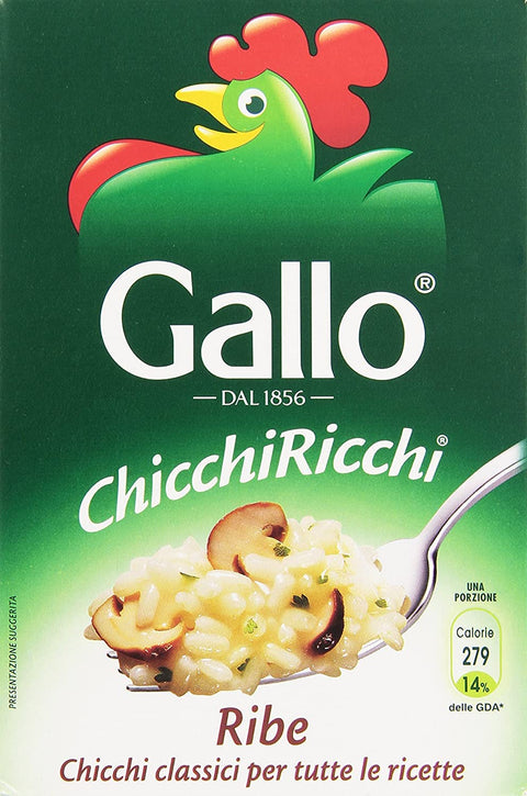 Riso Gallo Chicchi Ricchi Ribe Ribe Super Fine Riz 1 Kg
