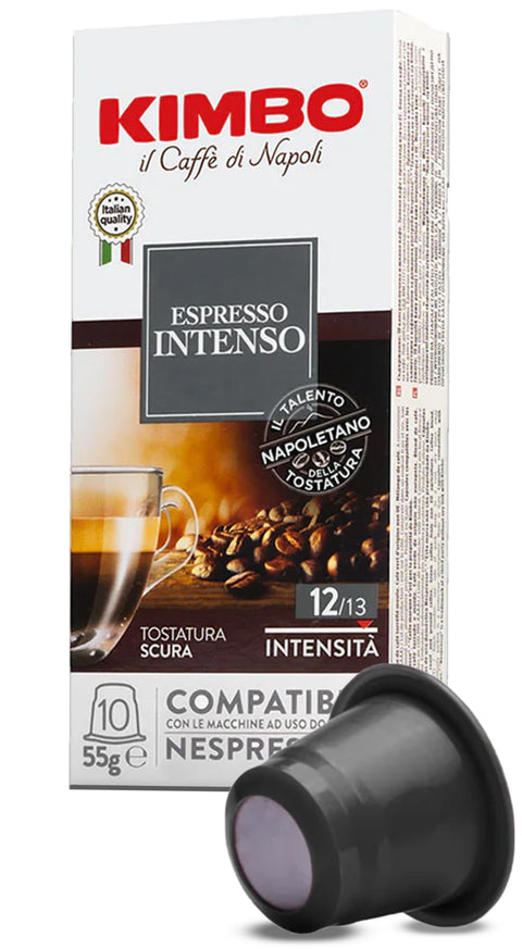 Kimbo Intenso - 100 Capsules Compatibles Avec Les Machines Nespresso®* - Intensité 12 -