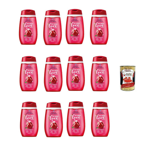 Felce Azzurra – Docciaschiuma My Mood Love Cherry 250 Ml, Gel Douche Cerise 12 X 250 Ml + Polpa Italien Gourmet 400 G