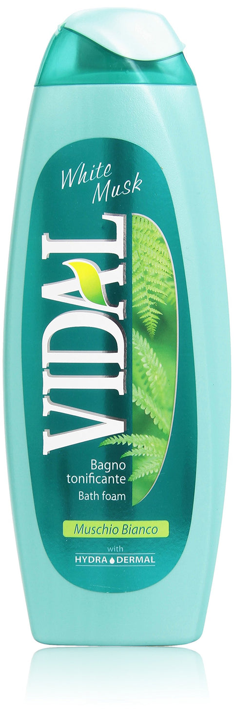Vidal - Bain Moussant Tonifiant, Mousse Blanche - 500 Ml
